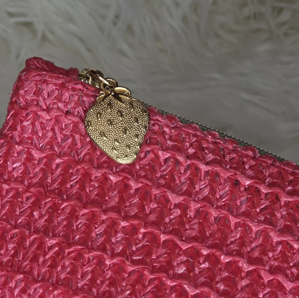 Ipsy Set Of 3 Makeup Cosmetic Bags Pink Brown Orange